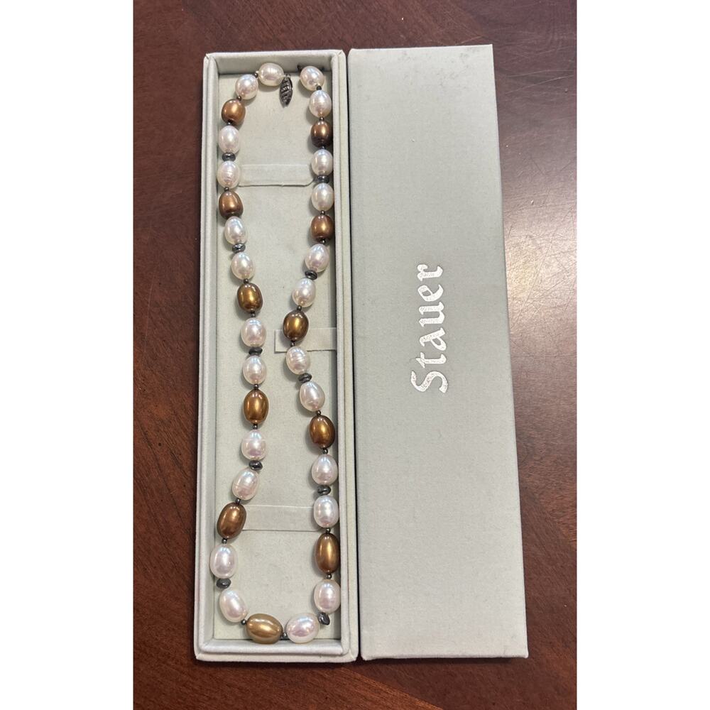 New With Box - Stauer Parisian Pearl Necklace 18 Inches
